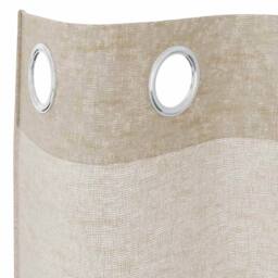 Berkfield Home Full Curtains with Curtains 2 pcs Sand 140 x 175 cm Polyester in Beige - thumbnail 5