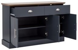 GFW Kendal Large Sideboard in Blue - thumbnail 3