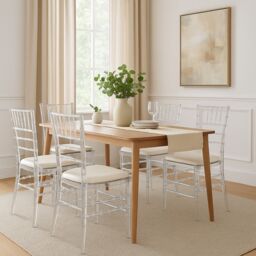 Bravich LTD Clear Acrylic Chiavari Dining Event Chairs - Size: 1 Pack - thumbnail 4