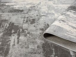 Desire Rugs Obsidian Modern Low Pile Area Rug - Craft Abstract Design in Grey - Size: 160 cm x 230 cm - thumbnail 4