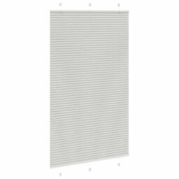 Berkfield Home Pleated Blind Light Grey 120x200 cm Fabric Width 119.4 cm Polyester