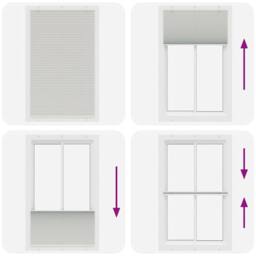 Berkfield Home Pleated Blind Light Grey 120x200 cm Fabric Width 119.4 cm Polyester - thumbnail 7