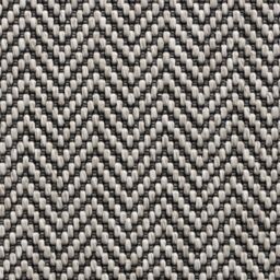 RainbowHome Herringbone Java Stair Runner with 100% Cotton Grey Border 50cm x 650cm in White - Size: 55 cm x 700 cm - thumbnail 4