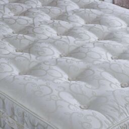 Bedmaster Miracle Pocket Sprung Wool Mattress in White - Size: King - thumbnail 2