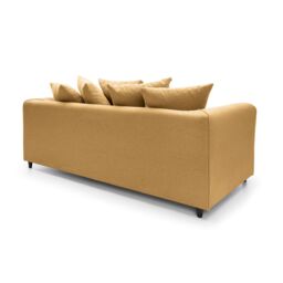 Abakus Direct Darcy 2 Seater Sofa in Smart Linen Fabric 4 colours in Mustard - thumbnail 3