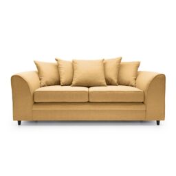 Abakus Direct Darcy 2 Seater Sofa in Smart Linen Fabric 4 colours in Mustard