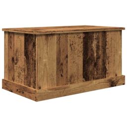 Berkfield Home Storage Box Old Wood 70x40x38 cm Engineered Wood in Brown - Size: 70 x 40 x 38 cm - thumbnail 2
