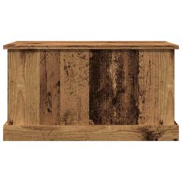 Berkfield Home Storage Box Old Wood 70x40x38 cm Engineered Wood in Brown - Size: 70 x 40 x 38 cm - thumbnail 6