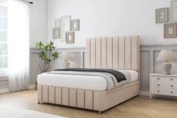 "Sloomy California Naples Divan Set 2 Drawers-26"" Headboard-Footboard in Bronze - Size: Double" - thumbnail 3