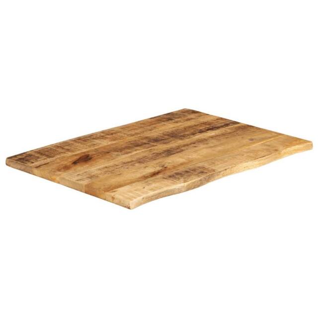 Berkfield Home Table Top 70x60x2.5 cm Live Edge Solid Wood Rough Mango in Brown - image 1