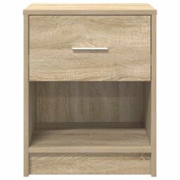 Berkfield Home Bedside Cabinets 2 pcs with Drawer Sonoma Oak 40x34x50 cm in Grey - Size: 40 x 34 x 50 cm - thumbnail 4