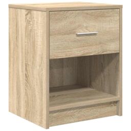 Berkfield Home Bedside Cabinets 2 pcs with Drawer Sonoma Oak 40x34x50 cm in Grey - Size: 40 x 34 x 50 cm - thumbnail 6