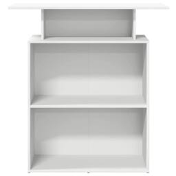 Berkfield Home Reception Desk White 100x40x104 cm Engineered Wood - Size: 100 x 40 x 104 cm - thumbnail 5