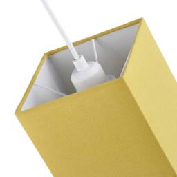 Happy Homewares Contemporary & Stylish Linen Fabric Lamp Shade in Mustard - Size: 6 inches - thumbnail 4
