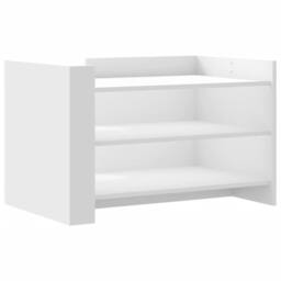 Berkfield Home Coffee Table White 80x50x50 cm Engineered Wood - Size: 80 x 50 x 50 cm - thumbnail 1