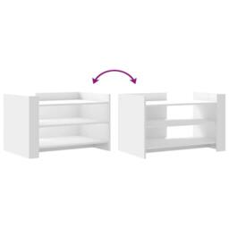 Berkfield Home Coffee Table White 80x50x50 cm Engineered Wood - Size: 80 x 50 x 50 cm - thumbnail 7