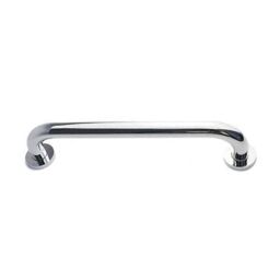 Nes Home 380mm Wall Mounted Chrome Straight Grab Bar Brass in Silver - thumbnail 2
