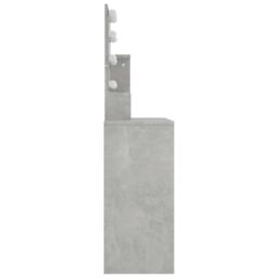 Berkfield Home Dressing Table with LED Concrete Grey 86.5x35x136 cm - thumbnail 6