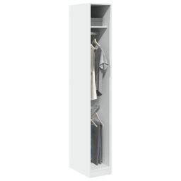 Berkfield Home Wardrobe White 30x50x200 cm Engineered Wood - Size: 30 x 50 x 200 cm - thumbnail 1