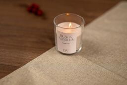 Marco Paul Glass Black Vanilla Jar Candle Strong Scented Candle Home Fragrance in Beige - thumbnail 5