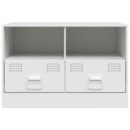 Berkfield Home TV Cabinets 2 pcs White 67x39x44 cm Steel - Size: 67 x 39 x 44 cm - thumbnail 5
