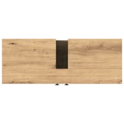 Berkfield Home Bathroom Sink Cabinet Artisan Oak 80x30x60 cm Engineered Wood in Brown - Size: 80 x 30 x 60 cm - thumbnail 9
