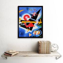 "Artery8 Im Blau Blue By Wassily Kandinsky Home Decor 12x16"" Framed Art Print - Size: W12"" x H16""" - thumbnail 2