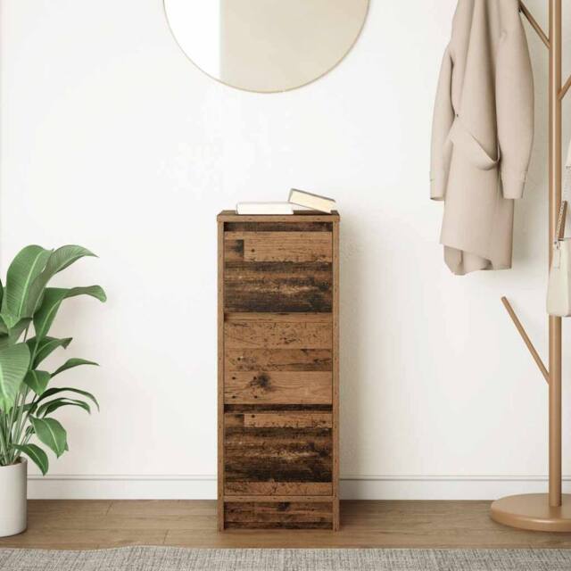 Berkfield Home Sideboard Old Wood 29.5x34x76 cm Engineered Wood in Brown - image 1
