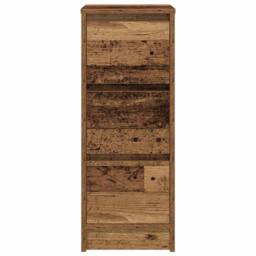 Berkfield Home Sideboard Old Wood 29.5x34x76 cm Engineered Wood in Brown - thumbnail 6