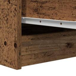 Berkfield Home Sideboard Old Wood 29.5x34x76 cm Engineered Wood in Brown - thumbnail 9