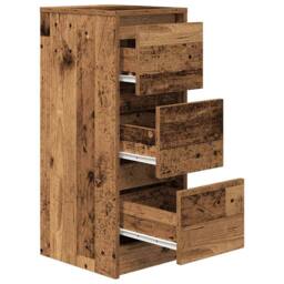 Berkfield Home Sideboard Old Wood 29.5x34x76 cm Engineered Wood in Brown - thumbnail 5