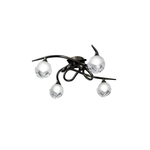 Netlighting Fragma Semi Flush Ceiling 4 Light G9 Black Chrome - image 1