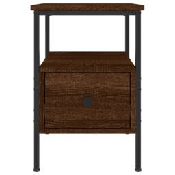Berkfield Home Durable Bedside Cabinet Brown Oak 34x36x50 cm Engineered Wood - Size: 34 x 36 x 50 cm - thumbnail 6