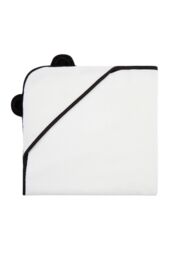 Panda London Panda Bamboo Hooded Towel in Black - thumbnail 3