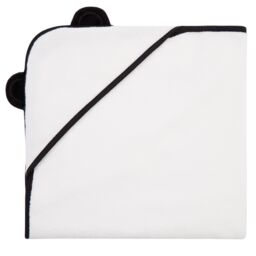 Panda London Panda Bamboo Hooded Towel in Black - thumbnail 1