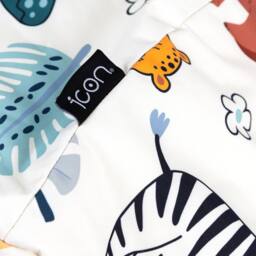 icon Kids Printed Safari Childrens Bean Bag Armchair in Light Blue - Size: Medium - thumbnail 7