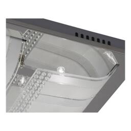 Netlighting Charis Flush Ceiling Large 4 Light Polished Chrome Glass Crystal in Grey - thumbnail 7