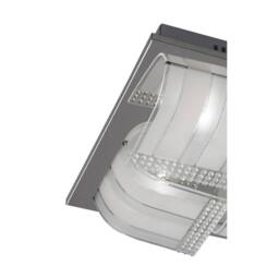 Netlighting Charis Flush Ceiling Large 4 Light Polished Chrome Glass Crystal in Grey - thumbnail 6
