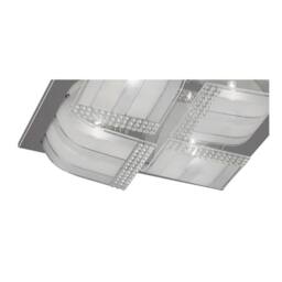 Netlighting Charis Flush Ceiling Large 4 Light Polished Chrome Glass Crystal in Grey - thumbnail 5