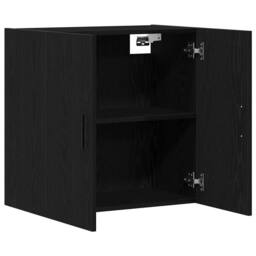 Berkfield Home Wall Cabinet Black Oak 60x31x60 cm Engineered Wood - Size: 60 x 31 x 60 cm - thumbnail 5