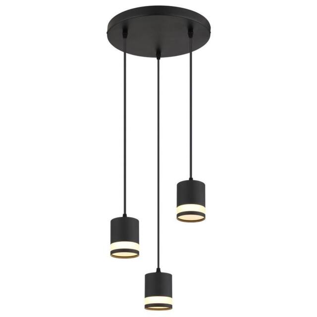 Netlighting Lucero Cluster Pendant Ceiling Light Matt Black 3x GX53 3000K - image 1