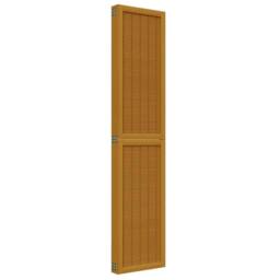 Berkfield Home Room Divider 5 Panels Brown Solid Wood Paulownia - thumbnail 5