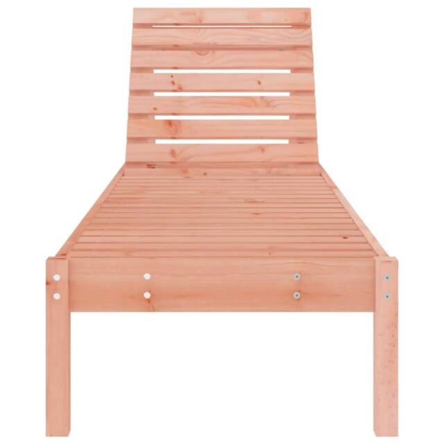 Berkfield Home Sun Lounger 199.5x60x74 cm Solid Wood Douglas in Light Brown - image 1