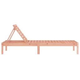 Berkfield Home Sun Lounger 199.5x60x74 cm Solid Wood Douglas in Light Brown - thumbnail 4