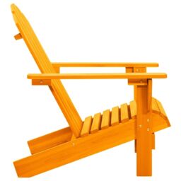 Berkfield Home Garden Adirondack Chair Solid Fir Wood Orange - thumbnail 3