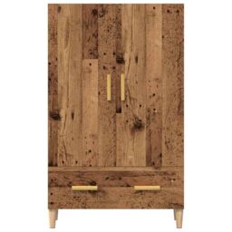 Berkfield Home Highboard Old Wood 70x31x115 cm Engineered Wood in Brown - Size: 70 x 31 x 115 cm - thumbnail 3
