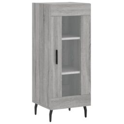 Berkfield Home Highboard Grey Sonoma 34.5x34x180 cm Engineered Wood - thumbnail 5