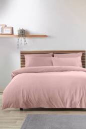 Catherine Lansfield So Soft Non Iron Duvet Cover Set in Pink - Size: Single - thumbnail 1
