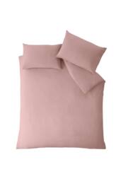Catherine Lansfield So Soft Non Iron Duvet Cover Set in Pink - Size: Single - thumbnail 4
