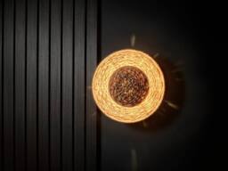 Industville Sea Grass Round Diffuser Wall Light - Natural - Size: Medium - thumbnail 6